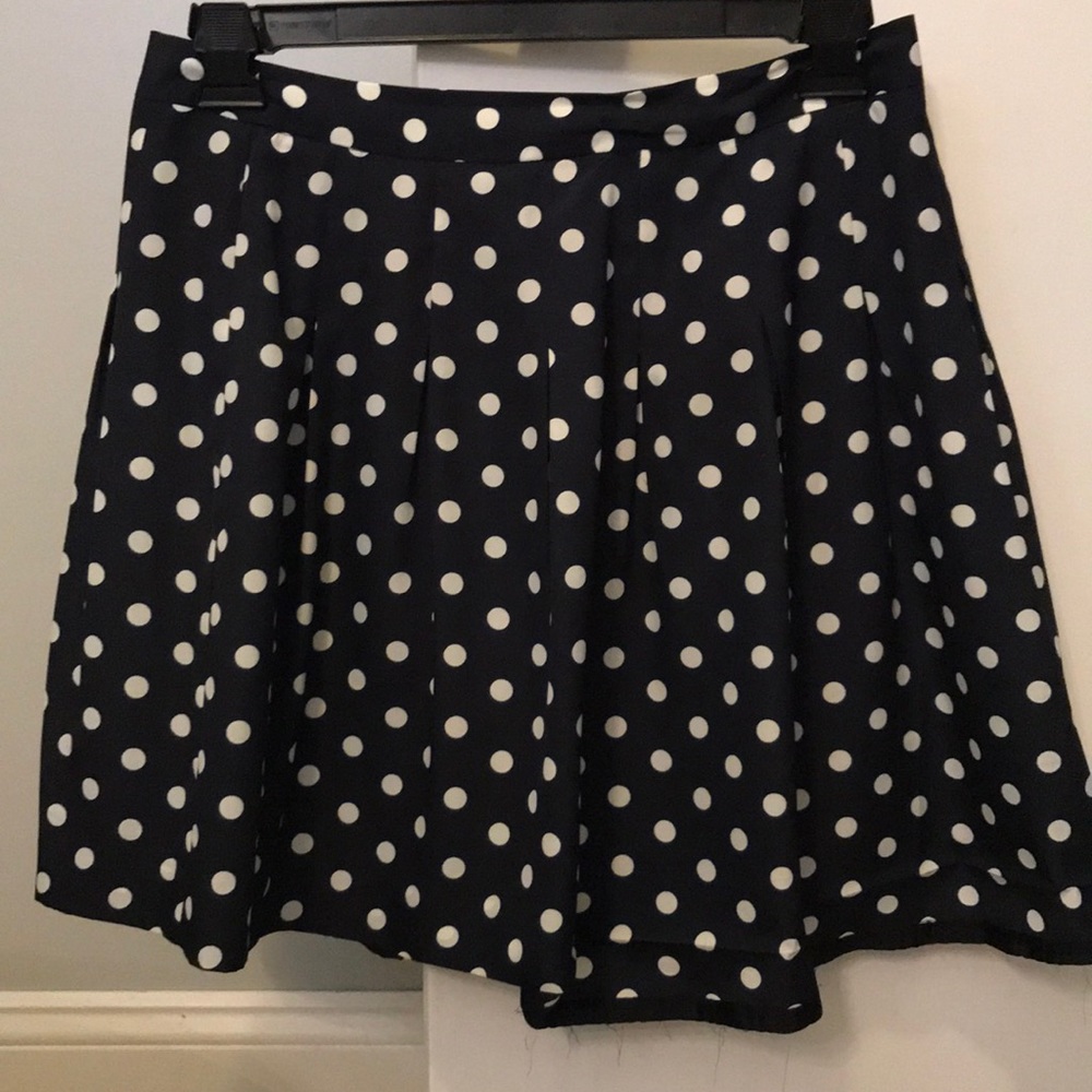 JCREW Navy Polka Dot Shirt